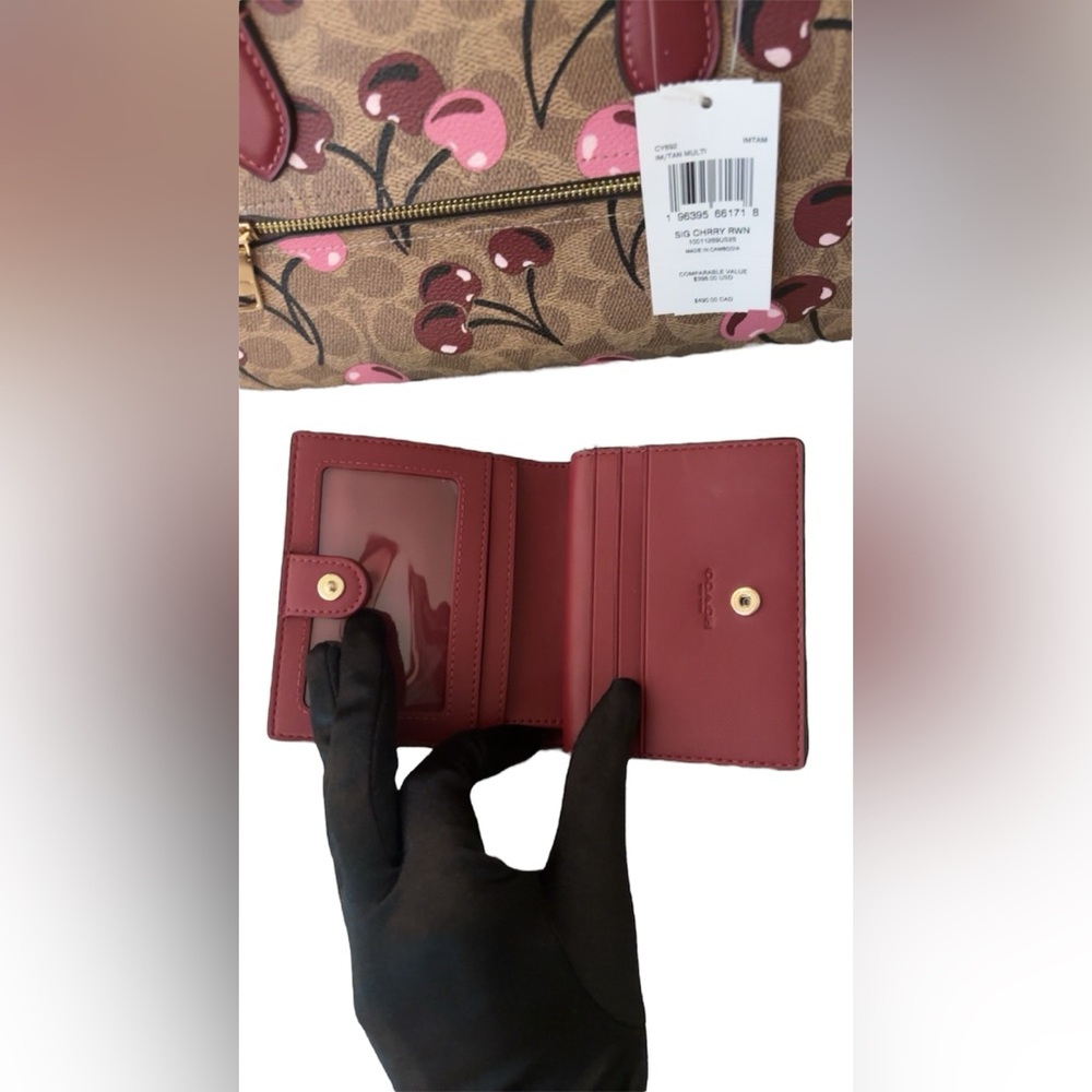 NWT Coach Cherry Limited Edition Bag & Wallet BUNDLE! - Picture 8 of 11